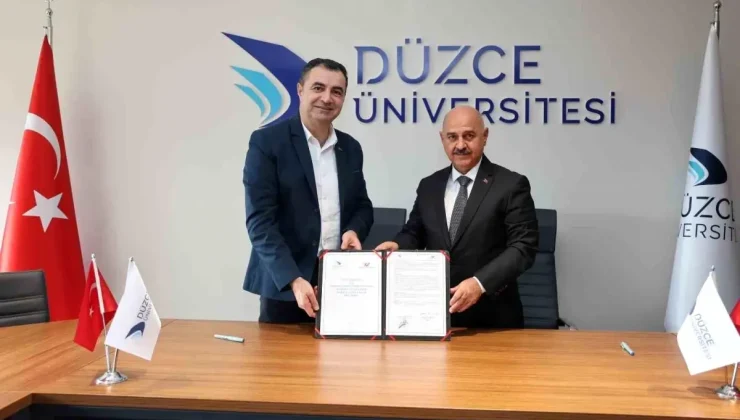 Düzce Üniversitesi ile TB Sewtech Turkey Otomotiv Arasında Eğitim İş Birliği Protokolü İmzalandı